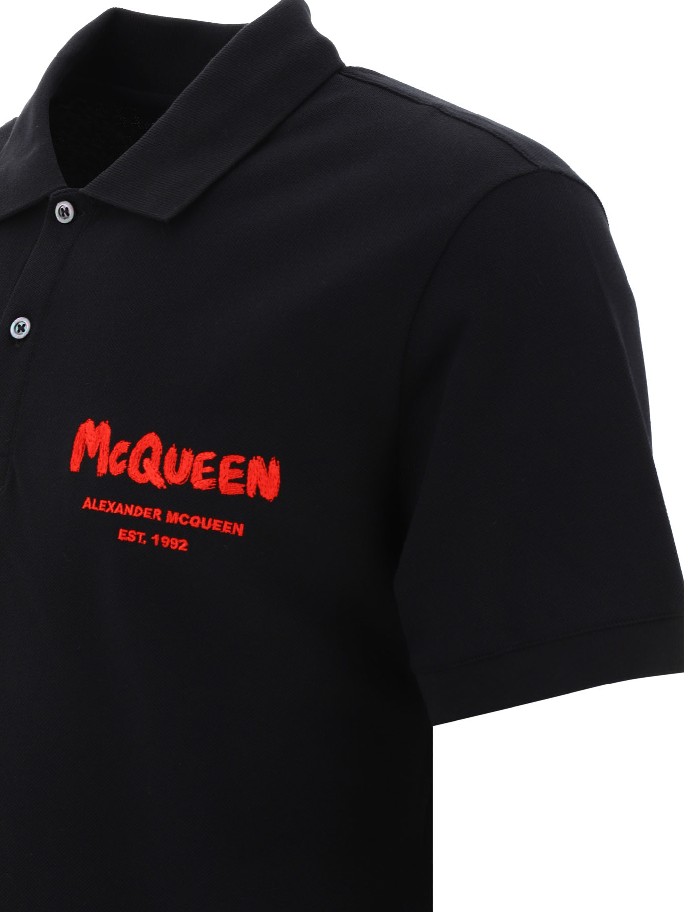 ALEXANDER MCQUEEN McQueen Graffiti polo shirt